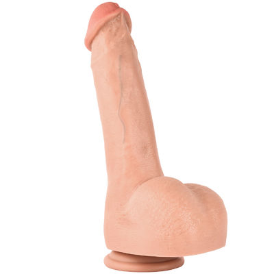 Buen precio 2.35LB XISE Juguete de masturbación de pene realista de PVC, varita de masaje, consolador en línea