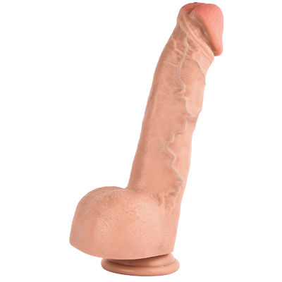 Bon prix Jouet godemichet géant réaliste en PVC étanche, jouet de masturbation féminine, verge de 11 pouces en ligne