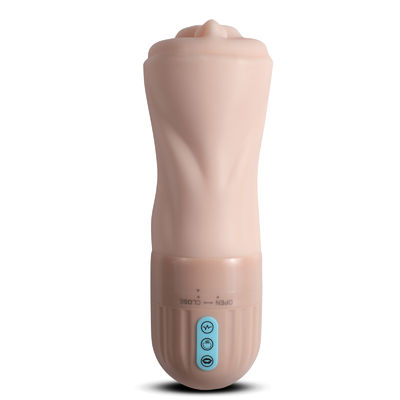 Guter Preis Automatische realistische Vagina-Sexspielzeuge, Oralsex, vibrierende Pussy, TPR-Masturbator Online