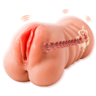 Goede prijs Natuurgetrouwe Vibrerende Vagina Pussy Stroker Huidskleur Tan 10 Vibraties Voor Mannen online