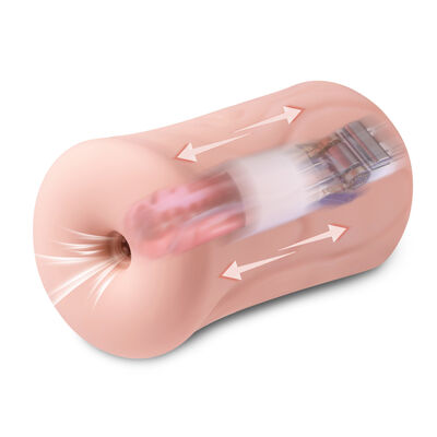 Goede prijs Realistisch Sensatie telescopie Vagina Dubbele lagen Volwassen Pussy Stroker Speelgoed online